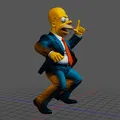 Mô Hình 3D Homer Simpson Mặc Vest - In 3D - Thumbnail 2