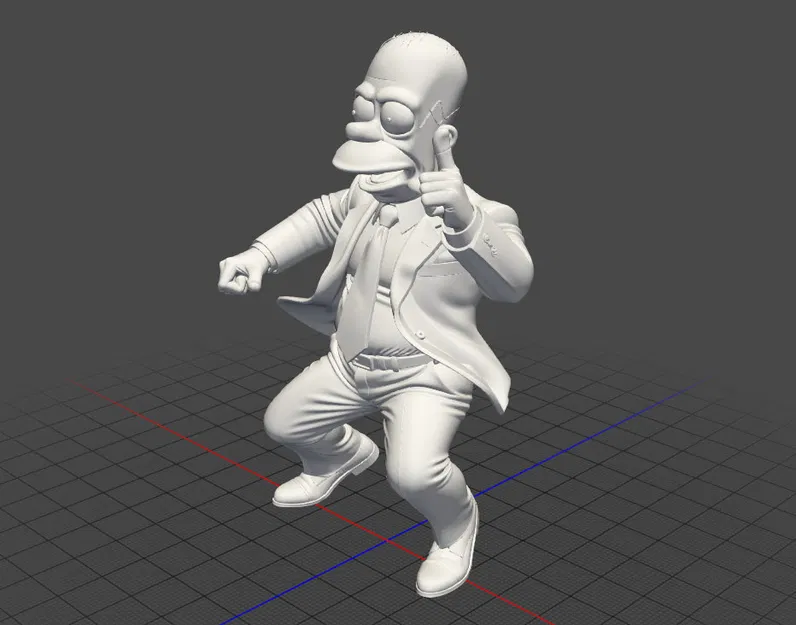 Mô Hình 3D Homer Simpson Mặc Vest - In 3D - Image 4