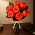 Tượng Bó Hoa Hồng Đan Len (Knitted Rose Bouquet Sculpture) - Thumbnail 1