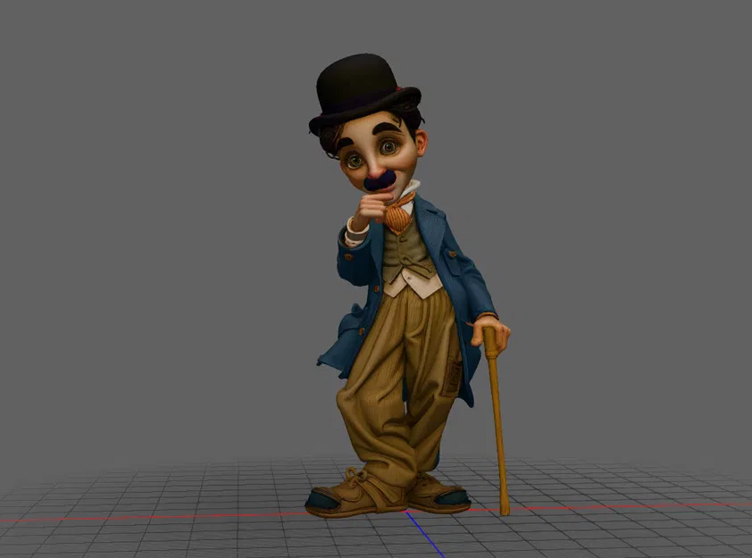 Mô Hình 3D Charlie Chaplin Sống Động - Quà Tặng Ý Nghĩa - Image 1