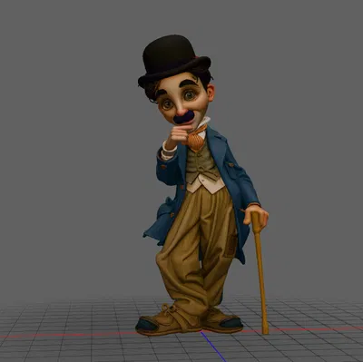 Mô Hình 3D Charlie Chaplin Sống Động - Quà Tặng Ý Nghĩa