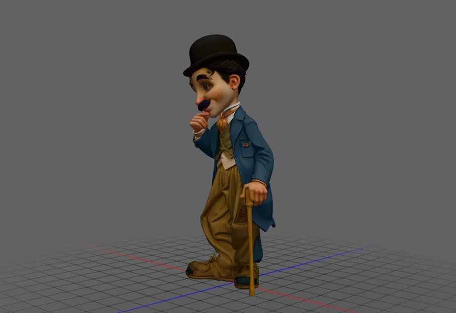 Mô Hình 3D Charlie Chaplin Sống Động - Quà Tặng Ý Nghĩa - Image 2