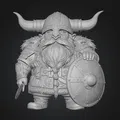 Mô Hình Viking Lùn Sừng - Đồ Trang Trí Độc Đáo - Thumbnail 1