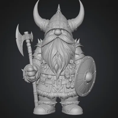 Tượng Chiến Binh Viking Tí Hon Hornhelm Độc Đáo