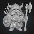 Mô Hình Viking Gnome Warrior Chibi Độc Đáo - Thumbnail 1