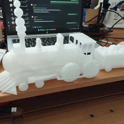 Mô Hình Đầu Máy Hơi Nước 3D Cổ Điển - Có Hộp Đựng Đồ