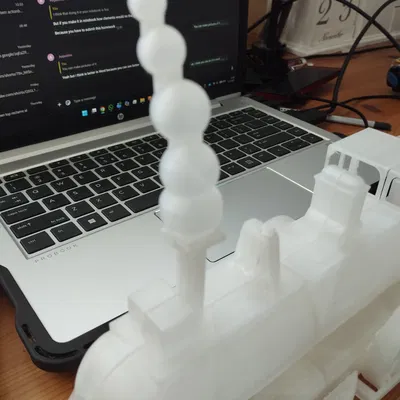 Mô Hình Đầu Máy Hơi Nước 3D Cổ Điển - Có Hộp Đựng Đồ