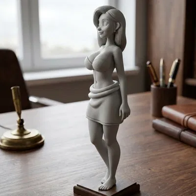 Mô Hình 3D Cô Gái Trong Khăn Tắm Đẹp