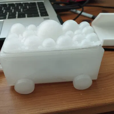 Mô Hình Đầu Máy Hơi Nước 3D Cổ Điển - Có Hộp Đựng Đồ