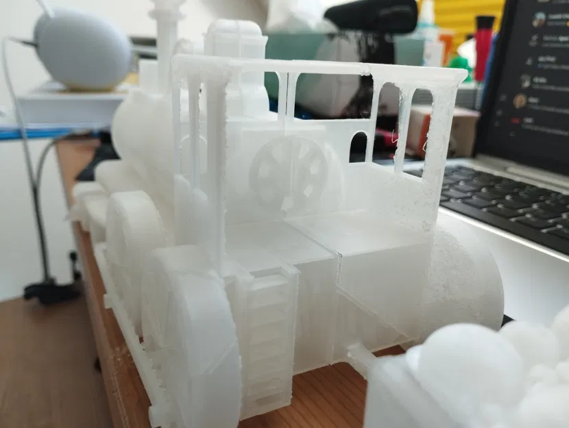 Mô Hình Đầu Máy Hơi Nước 3D Cổ Điển - Có Hộp Đựng Đồ - Image 6