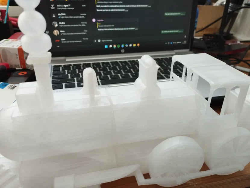 Mô Hình Đầu Máy Hơi Nước 3D Cổ Điển - Có Hộp Đựng Đồ - Image 11