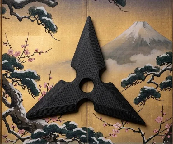 Shuriken "Shurakan" - Mô Hình Phi Tiêu Ninja In 3D Nhanh - Image 1