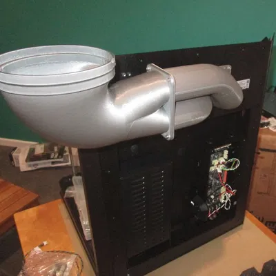 Ống góp xả khói tủ Prusa Core One ra ống mềm 120mm