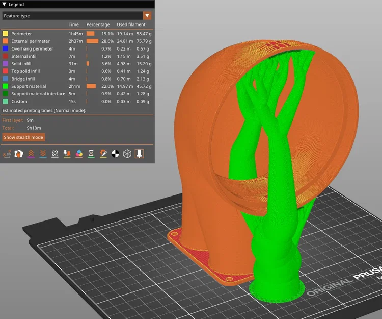Ống góp xả khói tủ Prusa Core One ra ống mềm 120mm - Image 9