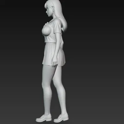 Mô Hình Nữ Sinh Xinh Đẹp - Tải File In 3D