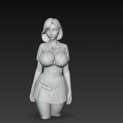 Mô Hình Cô Gái Tuổi Teen Anime 3D Sành Điệu