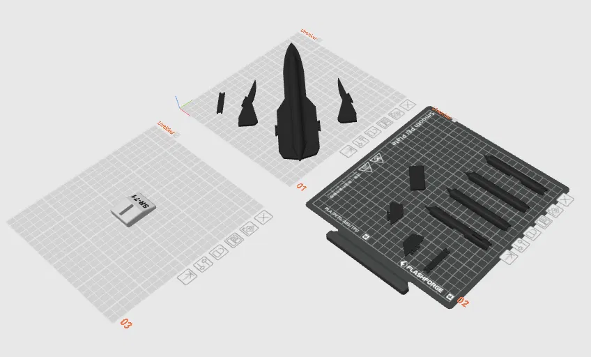 Mô Hình Máy Bay SR-71 Blackbird Tỉ Lệ 1:72 In 3D - Image 3