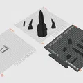 Mô Hình Máy Bay SR-71 Blackbird Tỉ Lệ 1:72 In 3D - Thumbnail 3