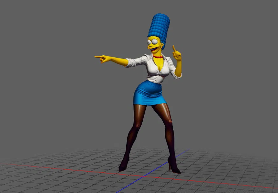 Mô Hình 3D Marge Simpson Đẹp Mắt, Độc Đáo - Image 1