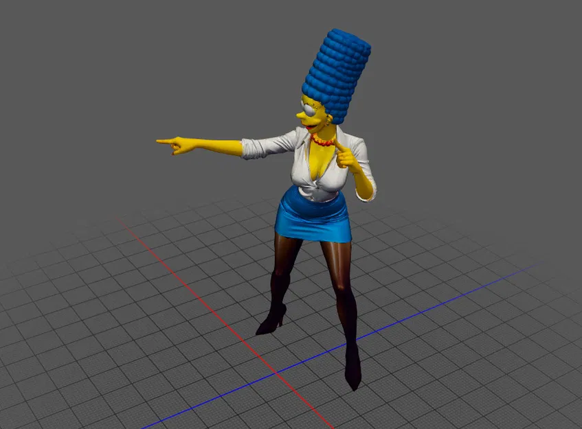 Mô Hình 3D Marge Simpson Đẹp Mắt, Độc Đáo - Image 2
