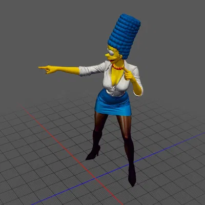 Mô Hình 3D Marge Simpson Đẹp Mắt, Độc Đáo
