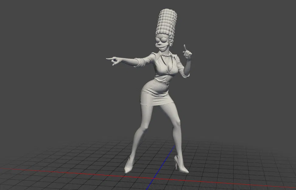 Mô Hình 3D Marge Simpson Đẹp Mắt, Độc Đáo - Image 3