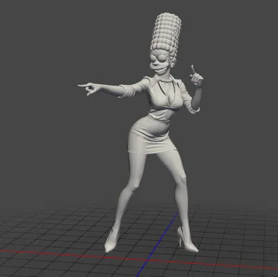 Mô Hình 3D Marge Simpson Đẹp Mắt, Độc Đáo