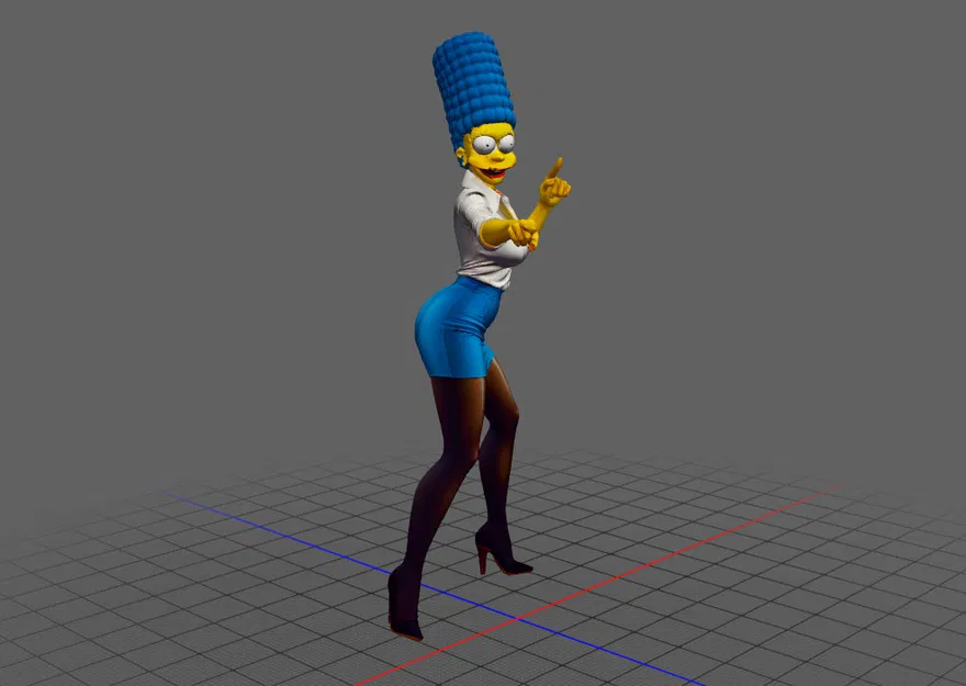 Mô Hình 3D Marge Simpson Đẹp Mắt, Độc Đáo - Image 4