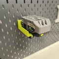 Giá đỡ pin Ryobi ONE+ cho IKEA Skadis (Skadis Ryobi Battery Holder) - Thumbnail 1