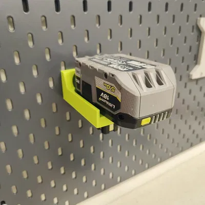 Giá đỡ pin Ryobi ONE+ cho IKEA Skadis (Skadis Ryobi Battery Holder)