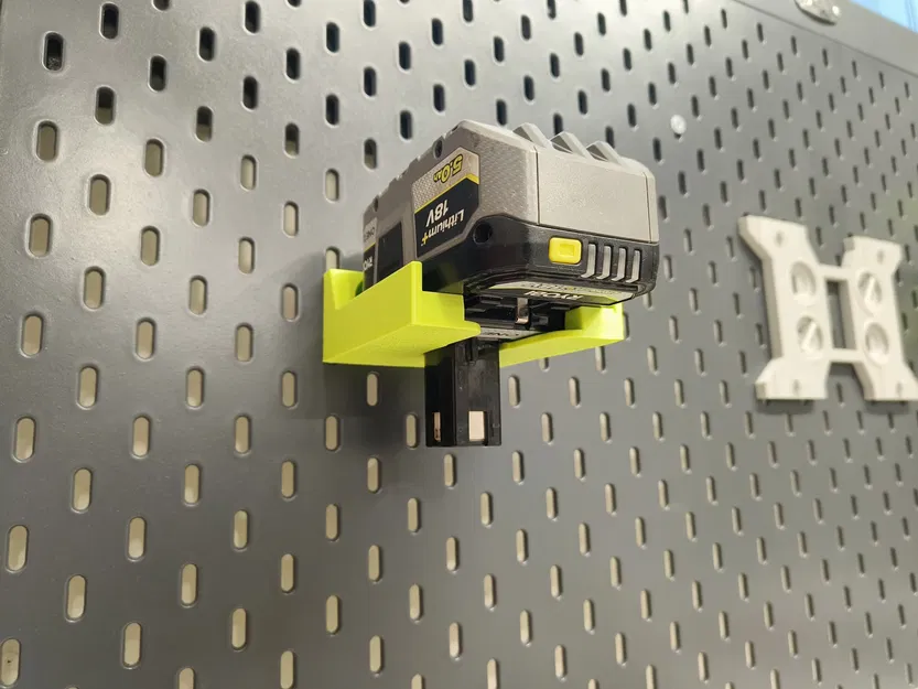 Giá đỡ pin Ryobi ONE+ cho IKEA Skadis (Skadis Ryobi Battery Holder) - Image 3