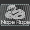 Bảng hiệu “Nope Rope / Danger Noodle” (hình rắn) 100x160mm - Thumbnail 3