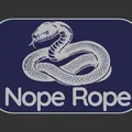Bảng hiệu “Nope Rope / Danger Noodle” (hình rắn) 100x160mm - Thumbnail 4