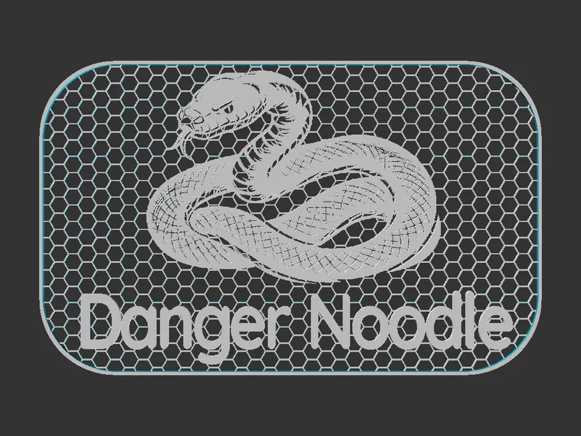 Bảng hiệu “Nope Rope / Danger Noodle” (hình rắn) 100x160mm - Image 5