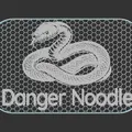 Bảng hiệu “Nope Rope / Danger Noodle” (hình rắn) 100x160mm - Thumbnail 5