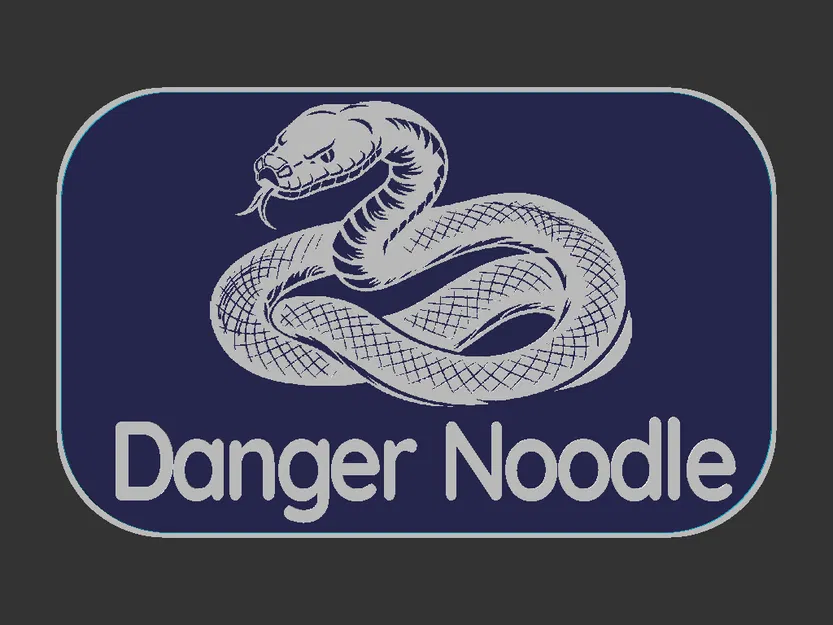 Bảng hiệu “Nope Rope / Danger Noodle” (hình rắn) 100x160mm - Image 6