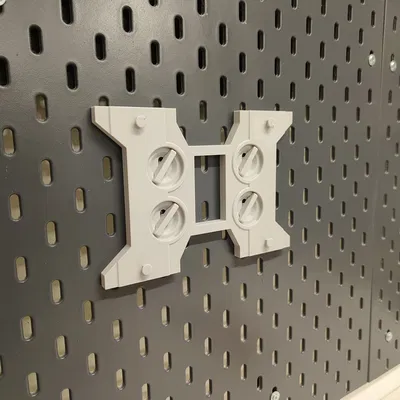 Đế giữ sạc đôi Ryobi cho bảng IKEA Skadis