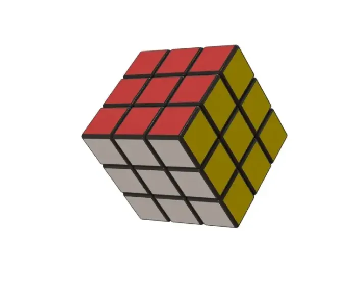 Rubik's Cube (Rubics cube) – Mẫu 3D khối rubik xoay được - Image 1