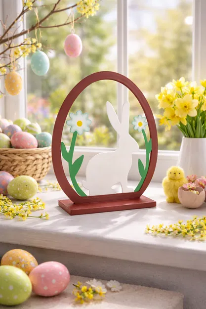 Trang trí nhà hình thỏ Phục Sinh - Image 1