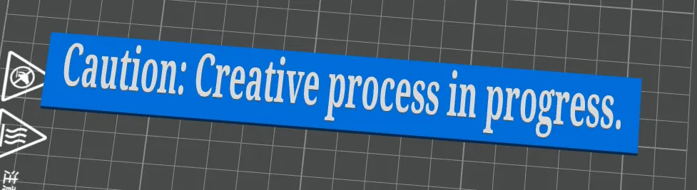 Biển Báo Văn Phòng 3D - "Đang Trong Giai Đoạn Sáng Tạo" - Image 1