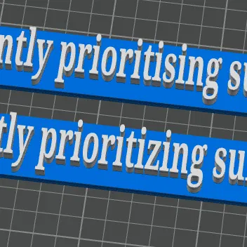 Biển Báo "Ưu Tiên Sinh Tồn" In 3D Hài Hước