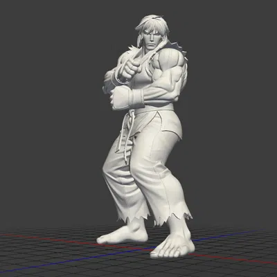 Mô Hình 3D Ken Masters - Street Fighter