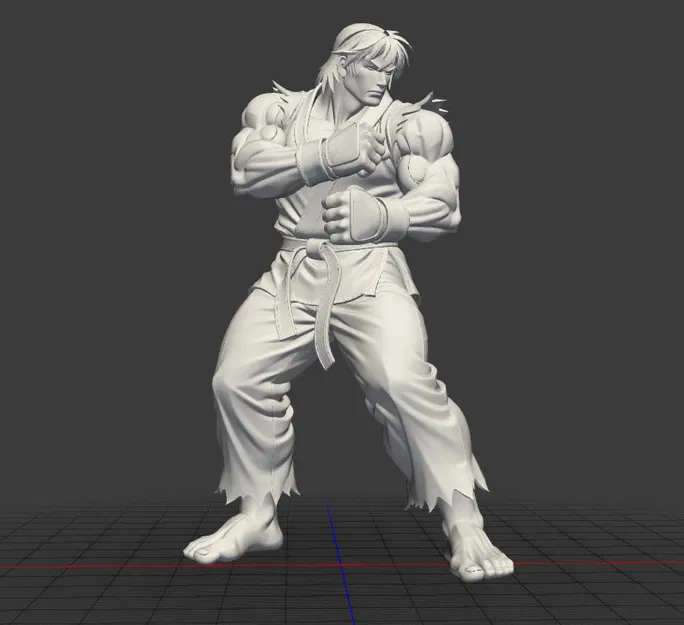 Mô Hình 3D Ken Masters - Street Fighter - Image 3