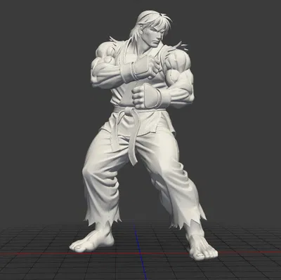 Mô Hình 3D Ken Masters - Street Fighter