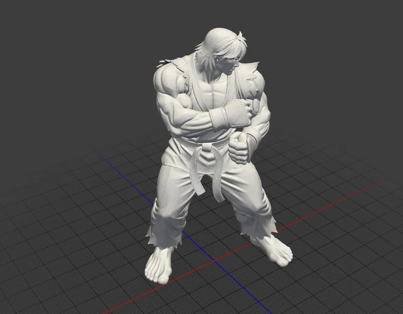 Mô Hình 3D Ken Masters - Street Fighter - Image 4