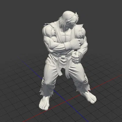 Mô Hình 3D Ken Masters - Street Fighter