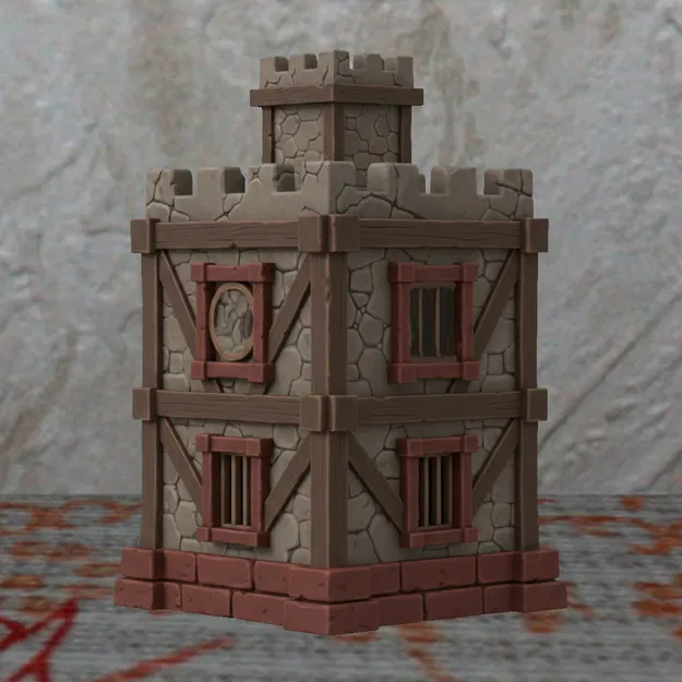Mô Hình 3D Tháp Nhà Tù Miền Tây (Western Style Jailtower) - Image 1
