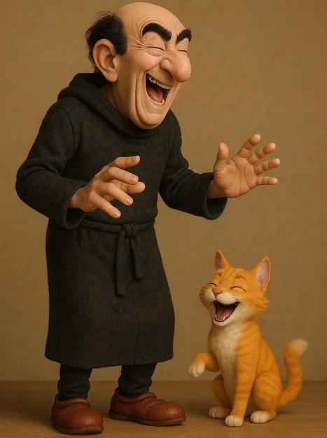 Mô Hình Gargamel và Mèo Azrael 3D - Quà Tặng Độc Đáo - Image 3