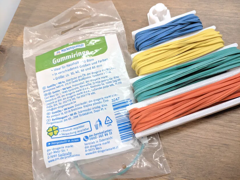 Organizer dây thun kèm móc treo (Rubber Band Organizer with Hanger) - Image 3