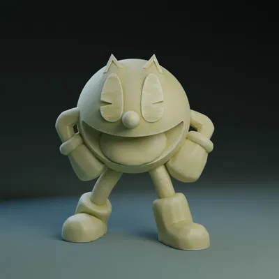 Mô Hình Pac-Man 3D - Biểu Tượng Game Arcade Huyền Thoại